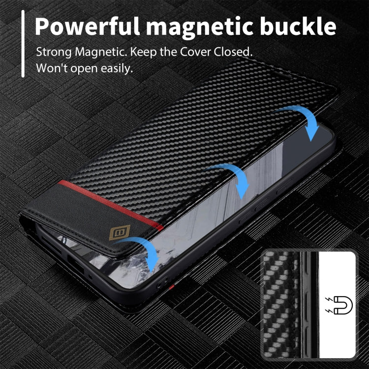 For Google Pixel 9 LC.IMEEKE Carbon Fiber Leather Phone Case(Horizontal Black) - Google Cases by LC.IMEEKE | Online Shopping South Africa | PMC TechLife | Buy Now Pay Later Mobicred