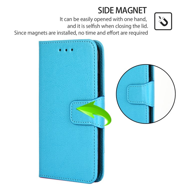 For Motorola Moto G Play 4G 2024 Crystal Texture Leather Phone Case(Sky Blue) - Motorola Cases by PMC Jewellery | Online Shopping South Africa | PMC Jewellery | Buy Now Pay Later Mobicred