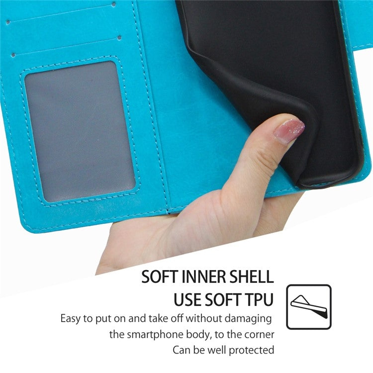 For Motorola Moto G Play 4G 2024 Crystal Texture Leather Phone Case(Sky Blue) - Motorola Cases by PMC Jewellery | Online Shopping South Africa | PMC Jewellery | Buy Now Pay Later Mobicred