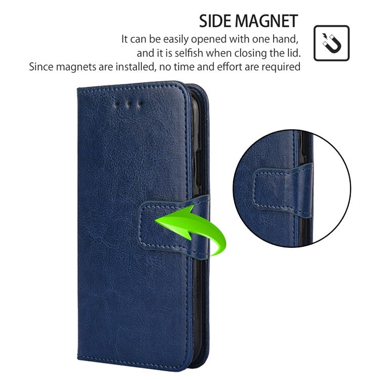 For Motorola Moto G Play 4G 2024 Crystal Texture Leather Phone Case(Royal Blue) - Motorola Cases by PMC Jewellery | Online Shopping South Africa | PMC Jewellery | Buy Now Pay Later Mobicred