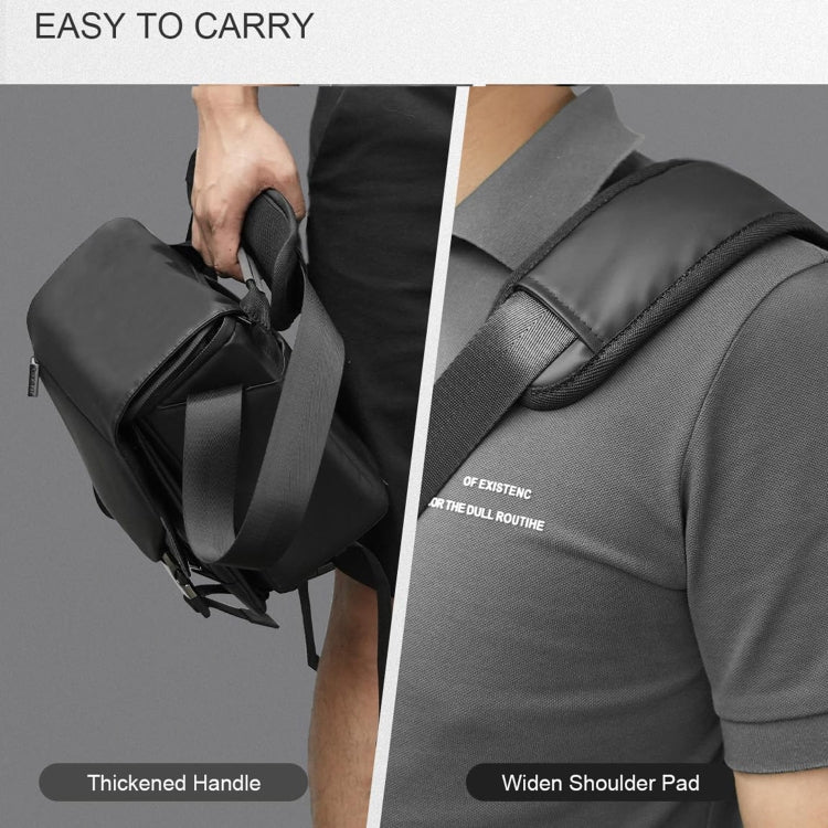 Cwatcun D85 Camera Bag Side Quick Access Camera Messenger Case Waterproof Bag, Size:32 x 14 x 24cm Medium(Black) - free shipping - PMC TechLife - Order now!