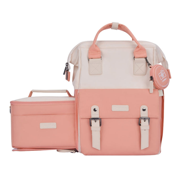 Cwatcun D87 Color Matching Camera Backpack Large Capacity Photography Bag, Size:38 x 31 x 20cm Small(Pink) - free shipping - PMC TechLife - Order now!