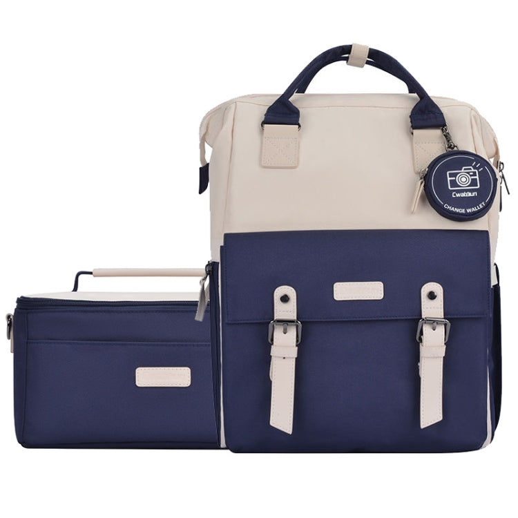 Cwatcun D87 Color Matching Camera Backpack Large Capacity Photography Bag, Size:40.5 x 35 x 20cm Large(Blue) - free shipping - PMC TechLife - Order now!