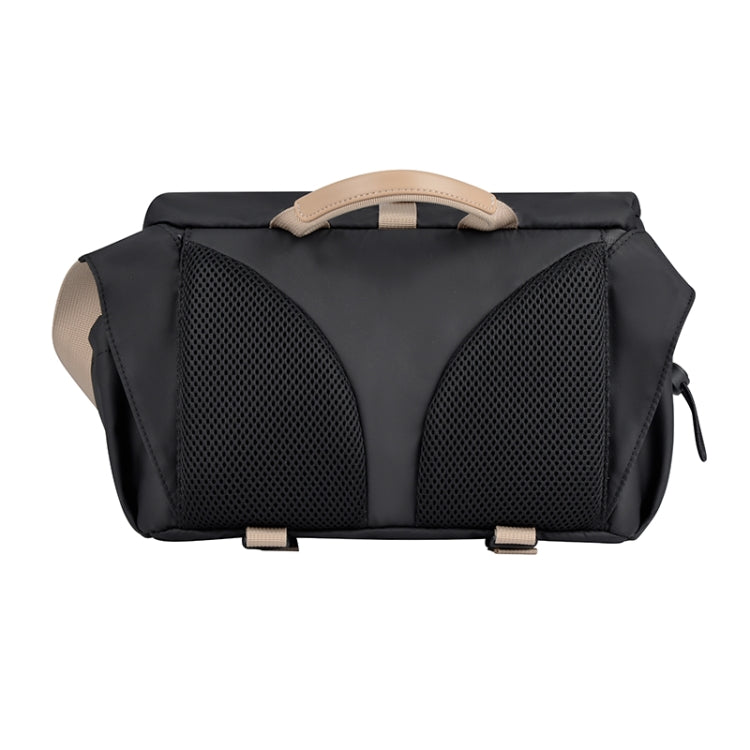 Cwatcun D90 Contrast Color Single Shoulder Camera Bag Outdoor Camera Bag Professional Crossbody Handbag, Size:22 x 15 x 18.5cm Small(Black) - free shipping - PMC TechLife - Order now!