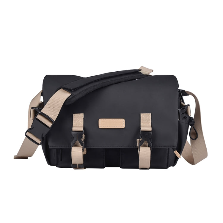 Cwatcun D90 Contrast Color Single Shoulder Camera Bag Outdoor Camera Bag Professional Crossbody Handbag, Size:27 x 17 x 18.5cm Medium(Black) - free shipping - PMC TechLife - Order now!