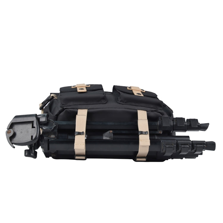 Cwatcun D90 Contrast Color Single Shoulder Camera Bag Outdoor Camera Bag Professional Crossbody Handbag, Size:30.5 x 19 x 20cm Large(Black) - free shipping - PMC TechLife - Order now!
