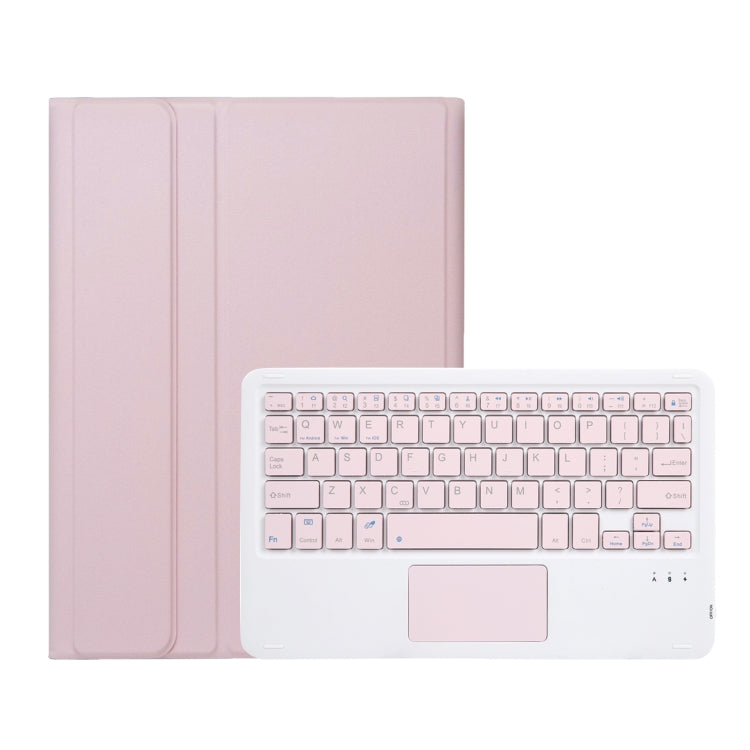 For Samsung Galaxy Tab A9+ X210/X215/X215 A09B-A Candy Color TPU Touch Bluetooth Keyboard Leather Tablet Case with Pen Holder(Pink) - Samsung Keyboard by PMC TechLife | Online Shopping South Africa | PMC TechLife