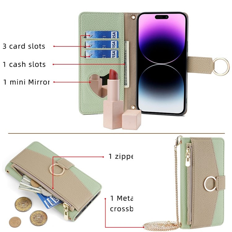 For Motorola Moto G Stylus 2023 4G Crossbody Litchi Texture Leather Phone Case(Green) - Motorola Cases by PMC TechLife | Online Shopping South Africa | PMC TechLife | Buy Now Pay Later Mobicred