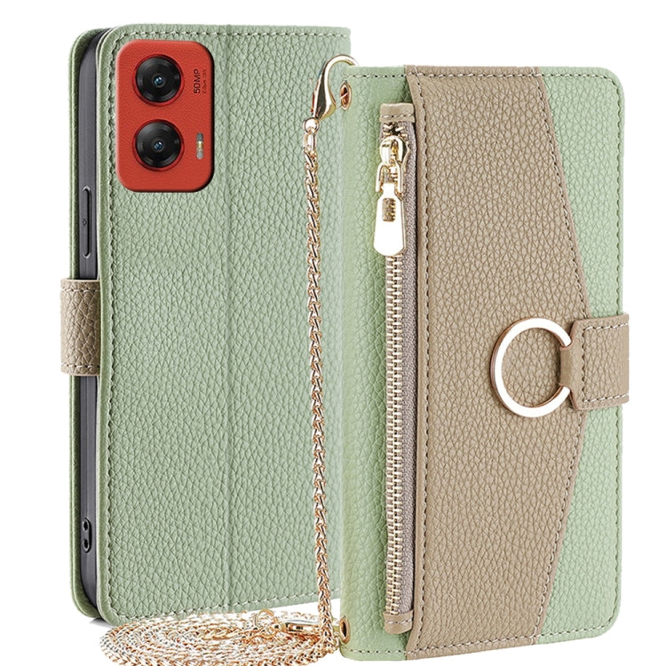 For Motorola Moto G Stylus 5G 2024 Crossbody Litchi Texture Leather Phone Case(Green) - Motorola Cases by PMC TechLife | Online Shopping South Africa | PMC TechLife | Buy Now Pay Later Mobicred