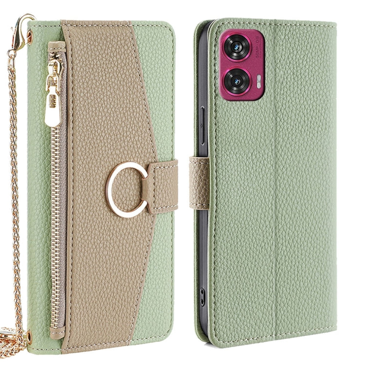 For Motorola Edge 50 Fusion 5G Crossbody Litchi Texture Leather Phone Case(Green) - free shipping - PMC TechLife - Order now!