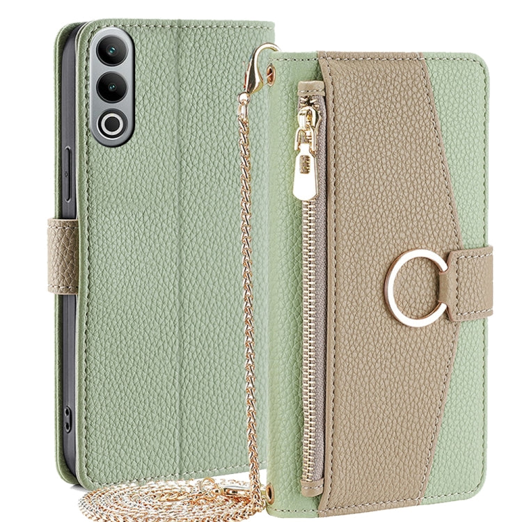 For OnePlus Nord CE4 Crossbody Litchi Texture Leather Phone Case(Green) - OnePlus Cases by PMC TechLife | Online Shopping South Africa | PMC TechLife | Buy Now Pay Later Mobicred
