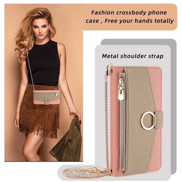 For Nokia C10 / C20 Crossbody Litchi Texture Leather Phone Case(Pink) - Nokia Cases by PMC TechLife | Online Shopping South Africa | PMC TechLife | Buy Now Pay Later Mobicred