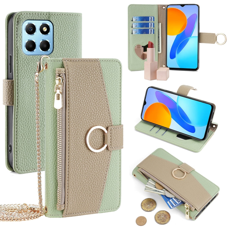For Honor X8 5G / X6 Crossbody Litchi Texture Leather Phone Case(Green) - free shipping - PMC TechLife - Order now!
