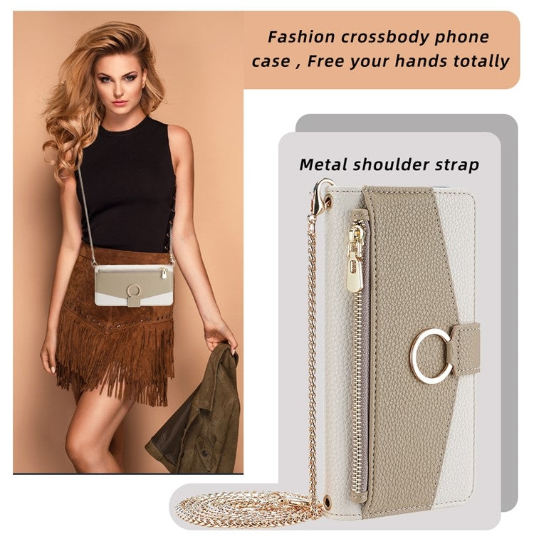 For Honor Magic6 5G Crossbody Litchi Texture Leather Phone Case(White) - Honor Cases by PMC TechLife | Online Shopping South Africa | PMC TechLife | Buy Now Pay Later Mobicred