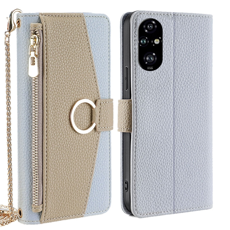 For Honor 200 Pro 5G Crossbody Litchi Texture Leather Phone Case(Blue) - free shipping - PMC TechLife - Order now!