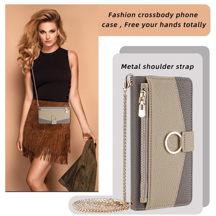For Honor 200 Pro 5G Crossbody Litchi Texture Leather Phone Case(Grey) - Honor Cases by PMC TechLife | Online Shopping South Africa | PMC TechLife | Buy Now Pay Later Mobicred