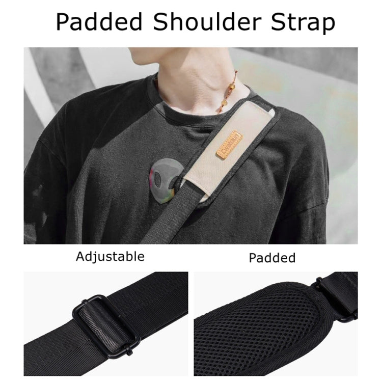 Cwatcun D99 Contrast Color Single Shoulder Camera Bag Outdoor Camera Bag Professional Crossbody Handbag, Size:32.5 x 14.5 x 21.5cm Large(Khaki Black) - free shipping - PMC TechLife - Order now!