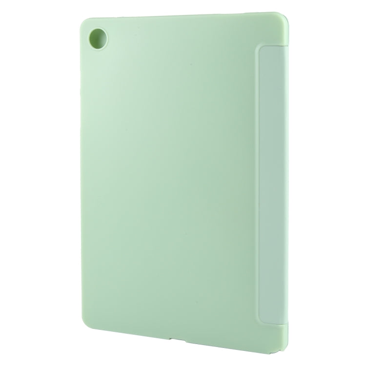 For Samsung Galaxy Tab A9+ Tri-fold Holder Flip Horizontal Flip TPU Leather Tablet Case(Green) - free shipping - PMC TechLife - Order now!
