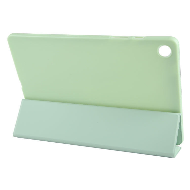 For Samsung Galaxy Tab A9+ Tri-fold Holder Flip Horizontal Flip TPU Leather Tablet Case(Green) - free shipping - PMC TechLife - Order now!
