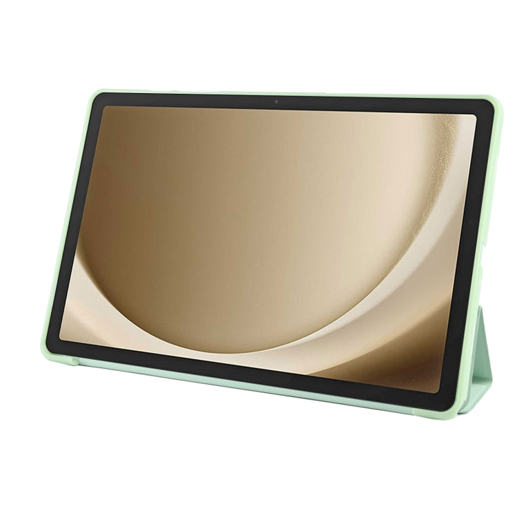 For Samsung Galaxy Tab A9+ Tri-fold Holder Flip Horizontal Flip TPU Leather Tablet Case(Green) - free shipping - PMC TechLife - Order now!