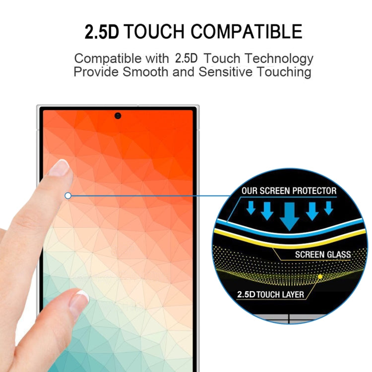 For Samsung Galaxy S24 Ultra 5G Full Glue Screen Tempered Glass Film, Support Fingerprint Unlocking - Galaxy S24 Ultra 5G Tempered Glass by PMC TechLife | Online Shopping South Africa | PMC TechLife