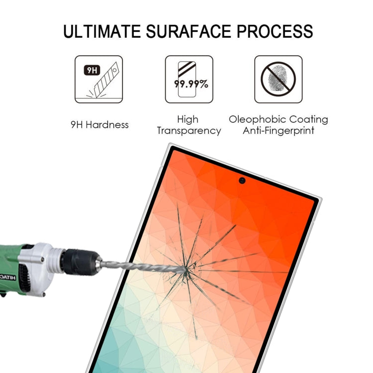 For Samsung Galaxy S24 Ultra 5G Full Glue Screen Tempered Glass Film, Support Fingerprint Unlocking - Galaxy S24 Ultra 5G Tempered Glass by PMC TechLife | Online Shopping South Africa | PMC TechLife