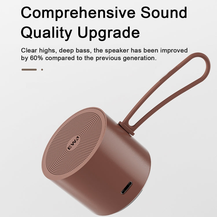 EWA A127 Outdoor IPX5 Waterproof Portable Mini TWS Wireless Bluetooth Speaker(Green) - Waterproof Speaker by EWA | Online Shopping South Africa | PMC Jewellery | Buy Now Pay Later Mobicred