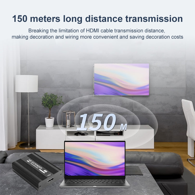 Measy ET1815 HDMI Extender Transmitter and Receiver Converter, Transmission Distance: 150m, Plug:EU - free shipping - PMC Jewellery - Order now!