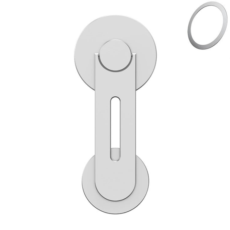 ZF013 For Tesla MagSafe Magnetic Hidden Phone Holder, Flip Version(Silver) - Car Holders by PMC TechLife | Online Shopping South Africa | PMC TechLife | Buy Now Pay Later Mobicred