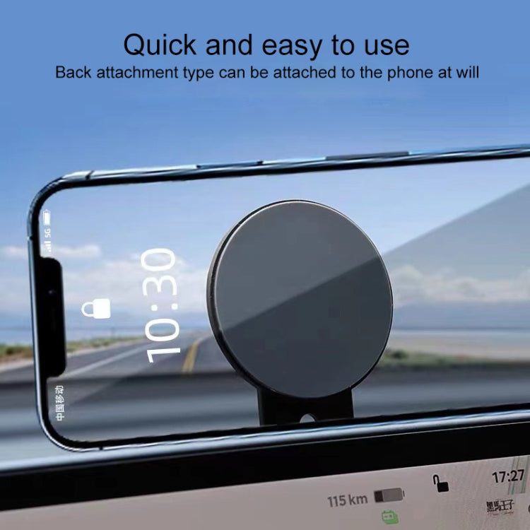 ZF013 For Tesla MagSafe Magnetic Hidden Phone Holder, Flip Version(Black) - Car Holders by PMC TechLife | Online Shopping South Africa | PMC TechLife | Buy Now Pay Later Mobicred