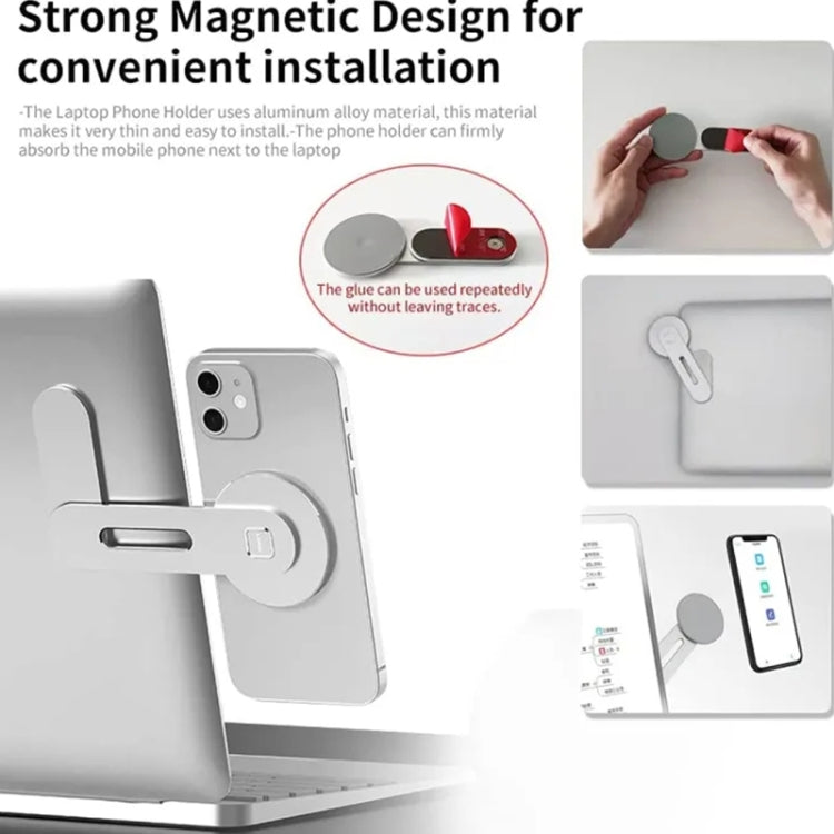 ZF010 For Tesla Magnetic Hidden Phone Holder, with Magnets Sheet(Silver) - Car Holders by PMC TechLife | Online Shopping South Africa | PMC TechLife | Buy Now Pay Later Mobicred
