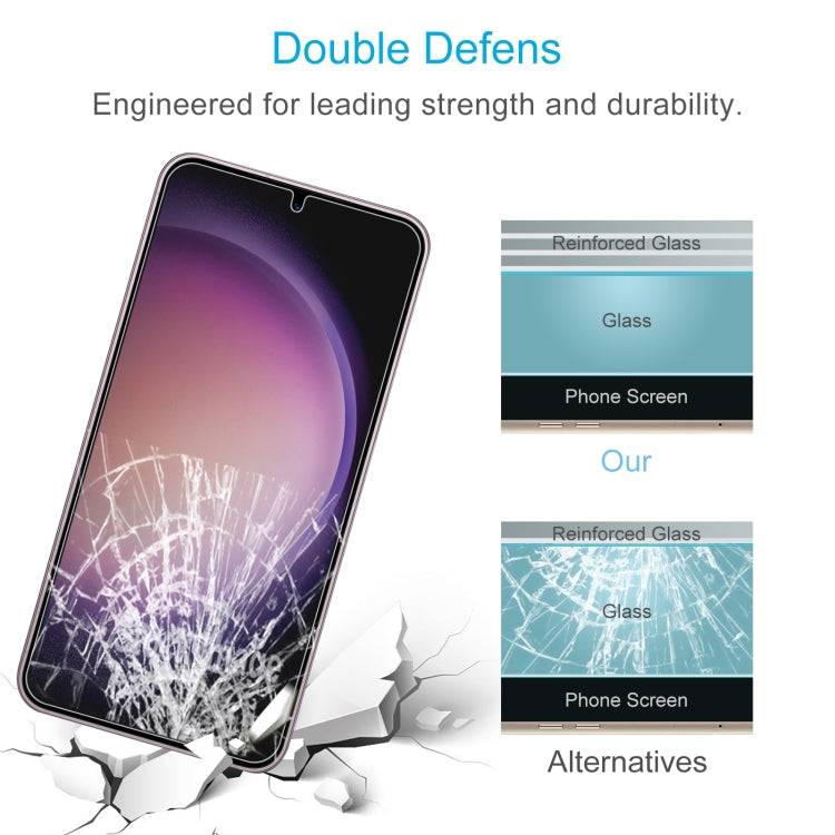 For Samsung Galaxy S24 5G 50pcs 0.18mm 9H 2.5D Tempered Glass Film, Support Fingerprint Unlocking - Galaxy S24 5G Tempered Glass by PMC TechLife | Online Shopping South Africa | PMC TechLife