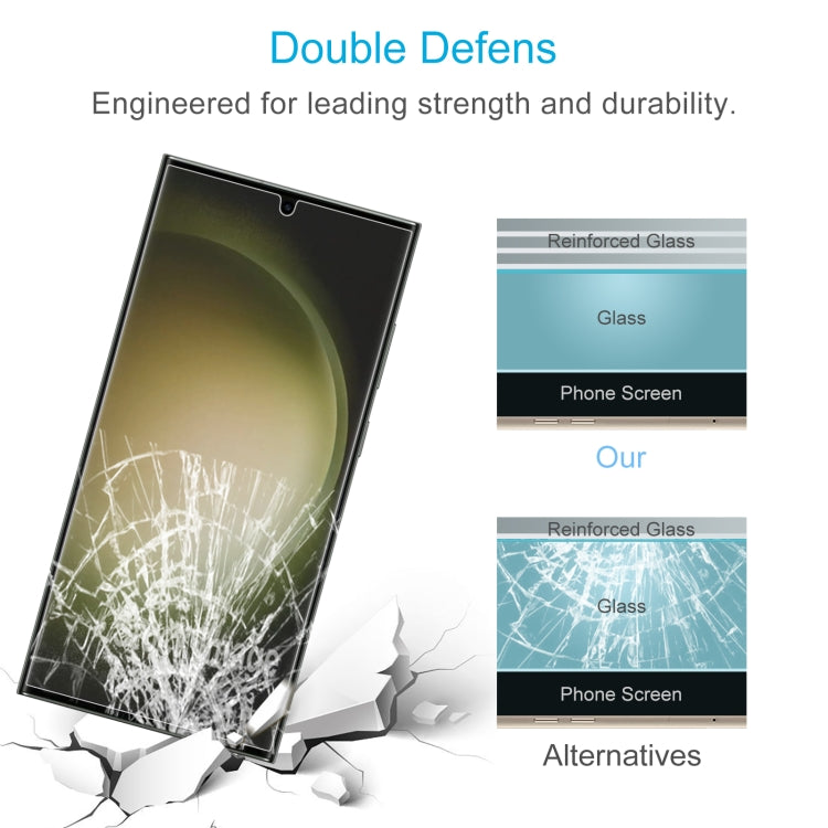 For Samsung Galaxy S24 Ultra 5G 50pcs 0.18mm 9H 2.5D Tempered Glass Film, Support Fingerprint Unlocking - Galaxy S24 Ultra 5G Tempered Glass by PMC TechLife | Online Shopping South Africa | PMC TechLife
