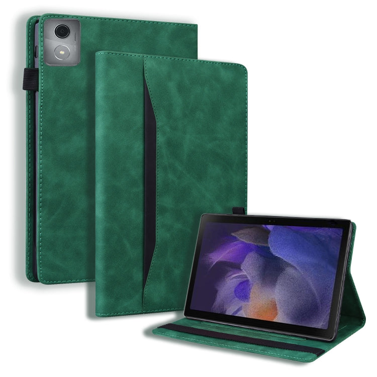 For Lenovo Tab K11 Plus / M11 Plus Business Shockproof Horizontal Flip Leather Tablet Case(Green) - Lenovo by PMC TechLife | Online Shopping South Africa | PMC TechLife | Buy Now Pay Later Mobicred