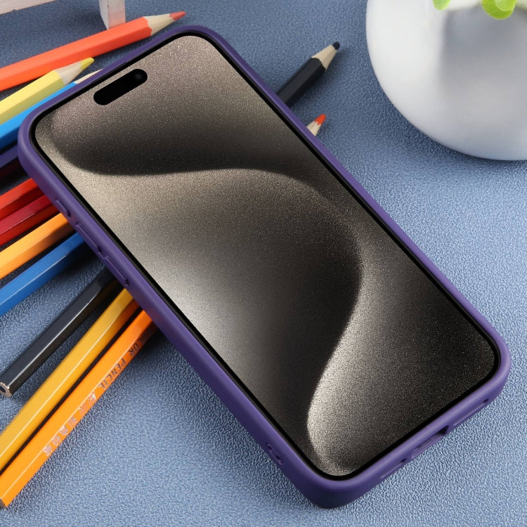 For iPhone 15 Pro Max DFANS DESIGN Frosted Magsafe Magnetic Holder Phone Case(Purple) - iPhone 15 Pro Max Cases by DFANS DESIGN | Online Shopping South Africa | PMC Jewellery | Buy Now Pay Later Mobicred