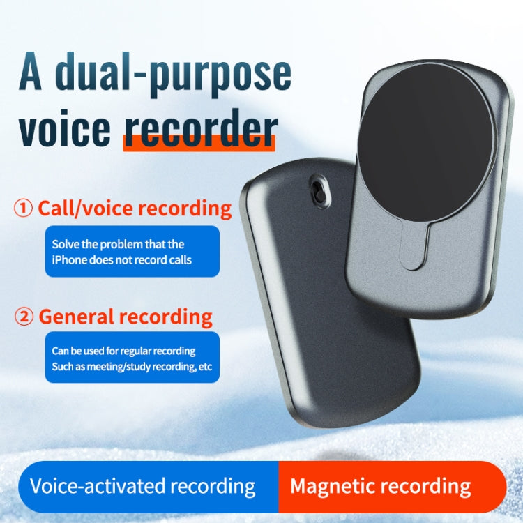 JNN A1 Strong Magnetic Mobile Call Voice Recorder, Memory:64GB(Black) - Recording Pen by JNN | Online Shopping South Africa | PMC TechLife