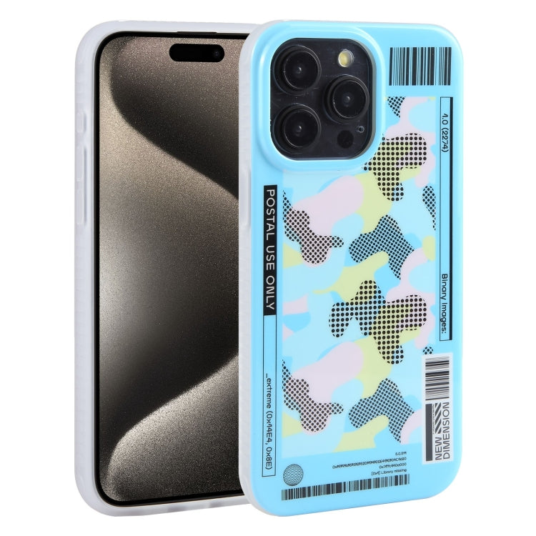 For iPhone 15 Pro Max Mutural Billboard Series Phone Case(Sky Blue) - free shipping - PMC Jewellery - Order now!
