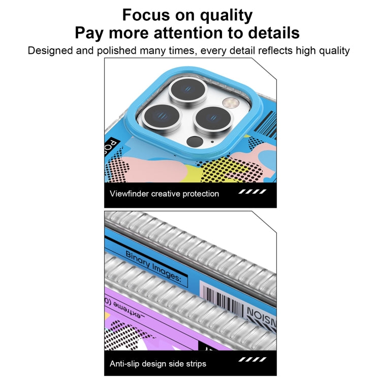 For iPhone 15 Pro Max Mutural Billboard Series Phone Case(Sky Blue) - free shipping - PMC Jewellery - Order now!