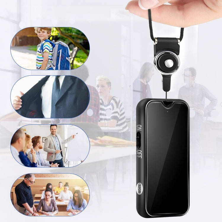 L17 Magnetic Pendant HD Recorder, Capacity:16GB - Recording Pen by PMC TechLife | Online Shopping South Africa | PMC TechLife | Buy Now Pay Later Mobicred