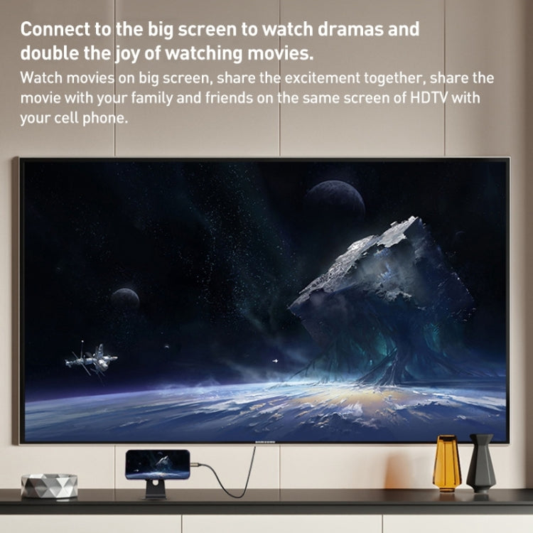 Yesido HM13 2m 8 Pin to HDMI 1080P HDTV Adapter Cable(Black+Gold) - free shipping - PMC Jewellery - Order now!