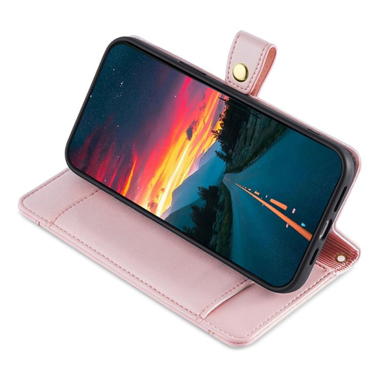 For Sony Xperia 1 VI Lite Sheep Texture Cross-body Zipper Wallet Leather Phone Case(Pink) - Sony Cases by PMC TechLife | Online Shopping South Africa | PMC TechLife | Buy Now Pay Later Mobicred