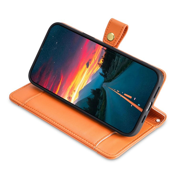 For Sony Xperia 10 VI Lite Sheep Texture Cross-body Zipper Wallet Leather Phone Case(Orange) - Sony Cases by PMC TechLife | Online Shopping South Africa | PMC TechLife | Buy Now Pay Later Mobicred