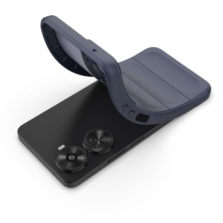 For Huawei nova 11 SE Magic Shield TPU + Flannel Phone Case(Dark Grey) - Huawei Cases by PMC TechLife | Online Shopping South Africa | PMC TechLife | Buy Now Pay Later Mobicred