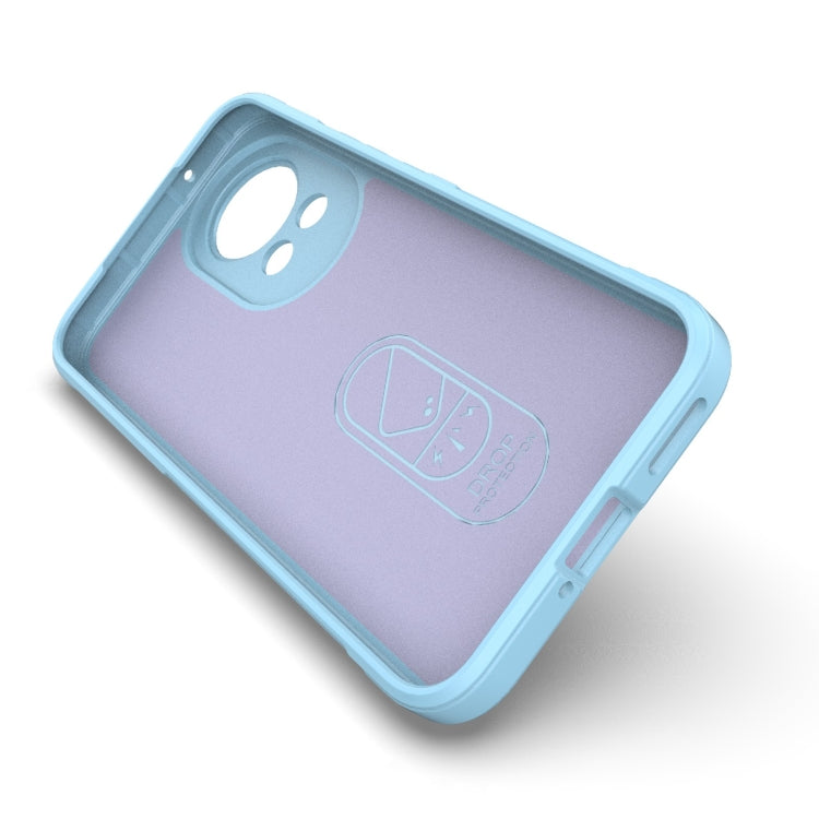 For Huawei nova 12 5G Magic Shield TPU + Flannel Phone Case(Light Blue) - Huawei Cases by PMC TechLife | Online Shopping South Africa | PMC TechLife | Buy Now Pay Later Mobicred
