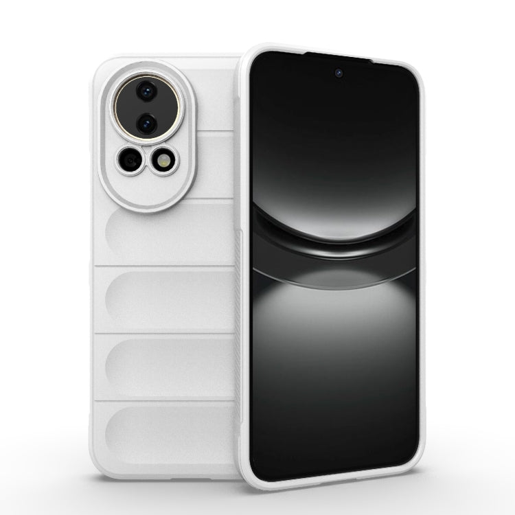 For Huawei nova 12 5G Magic Shield TPU + Flannel Phone Case(White) - Huawei Cases by PMC TechLife | Online Shopping South Africa | PMC TechLife | Buy Now Pay Later Mobicred