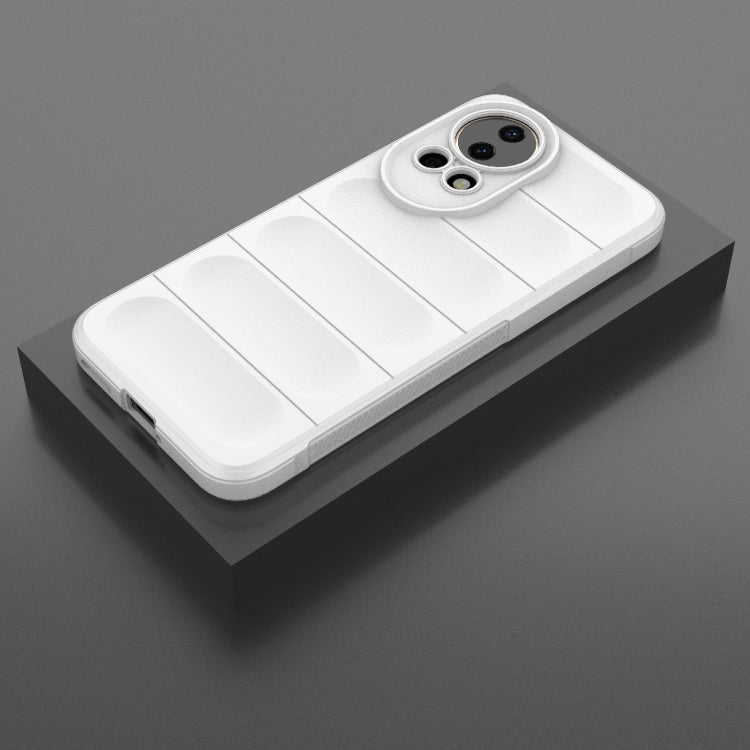 For Huawei nova 12 5G Magic Shield TPU + Flannel Phone Case(White) - Huawei Cases by PMC TechLife | Online Shopping South Africa | PMC TechLife | Buy Now Pay Later Mobicred