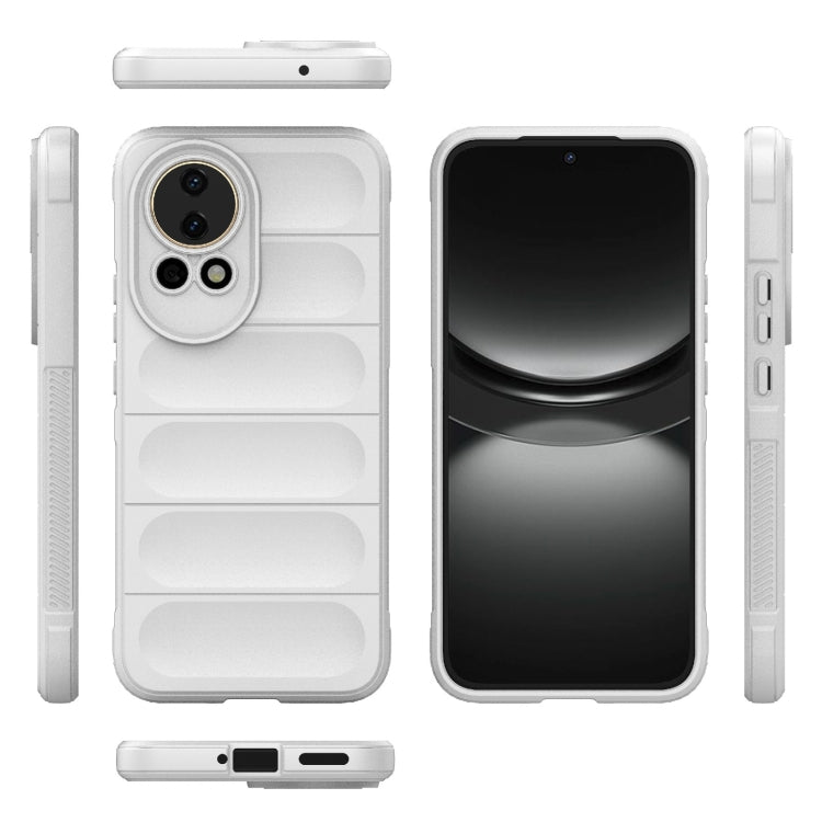 For Huawei nova 12 5G Magic Shield TPU + Flannel Phone Case(White) - Huawei Cases by PMC TechLife | Online Shopping South Africa | PMC TechLife | Buy Now Pay Later Mobicred