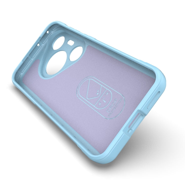For Huawei Pura 70 Pro / 70 Pro+ Magic Shield TPU + Flannel Phone Case(Grey) - Huawei Cases by PMC TechLife | Online Shopping South Africa | PMC TechLife | Buy Now Pay Later Mobicred