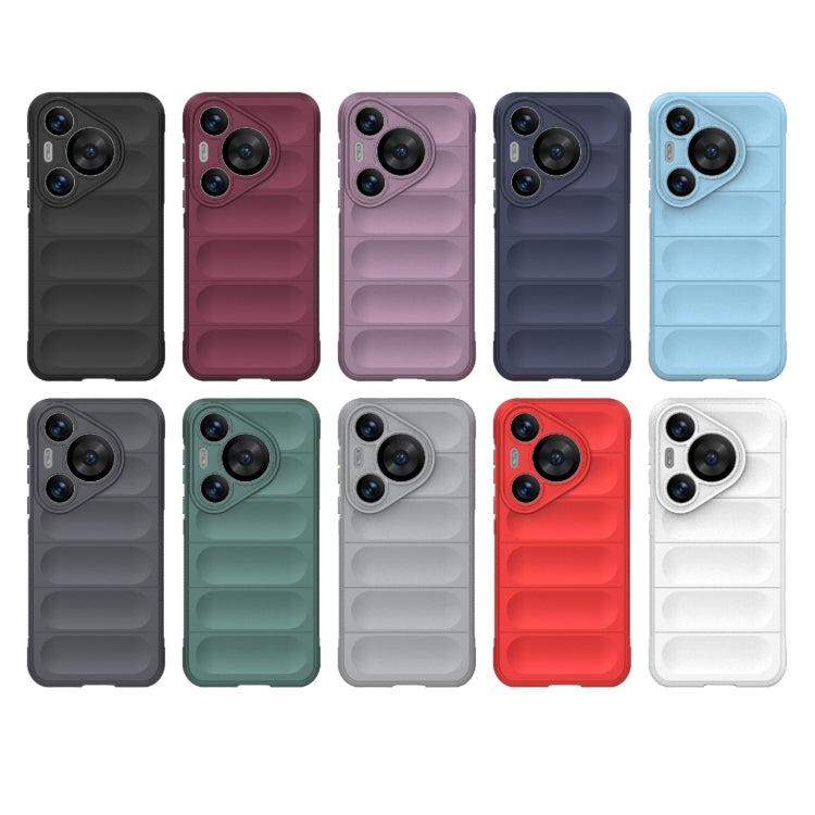 For Huawei Pura 70 Pro / 70 Pro+ Magic Shield TPU + Flannel Phone Case(Dark Grey) - Huawei Cases by PMC TechLife | Online Shopping South Africa | PMC TechLife | Buy Now Pay Later Mobicred