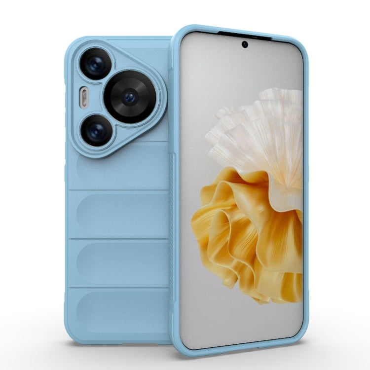 For Huawei Pura 70 Pro / 70 Pro+ Magic Shield TPU + Flannel Phone Case(Light Blue) - Huawei Cases by PMC TechLife | Online Shopping South Africa | PMC TechLife | Buy Now Pay Later Mobicred